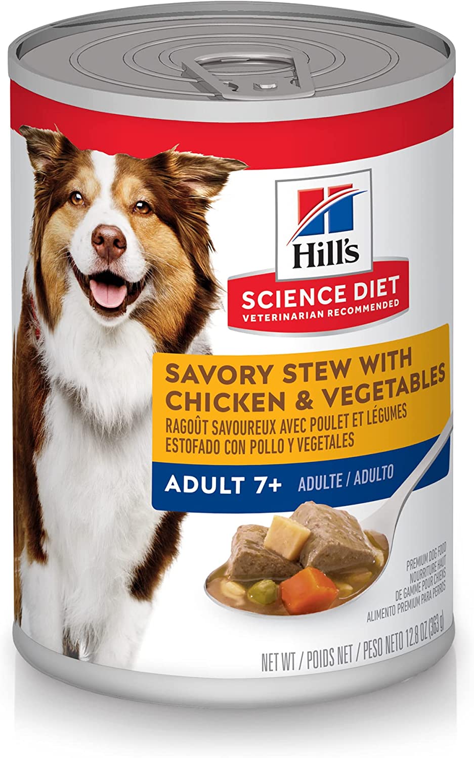 Hill's Science Diet Senior Wet Dog Food, Adult 7+ Savory Stew Canned Dog Food