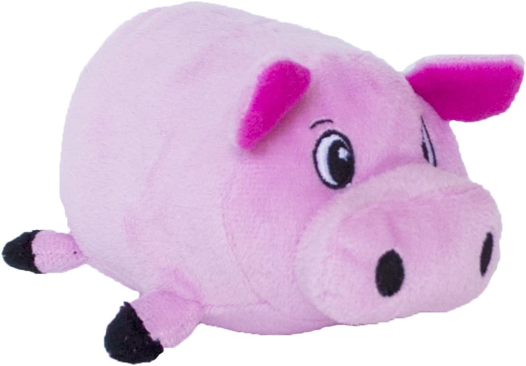 Outward Hound Fattiez Pig Plush Squeaky Dog Toy, Small
