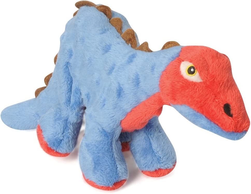 goDog Dinos Squeaker Plush Dog Toy